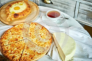 Ajarian traditional flatbread - khachapuri or hachapuri