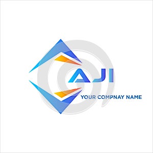 AJI abstract technology logo design on white background. AJI creative initials