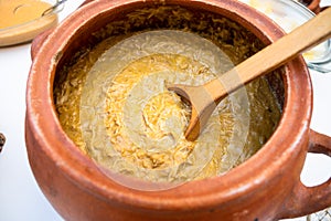 Aji de gallina, typical dish from Peru. photo