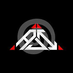 AJI letter logo creative design with vector graphic, AJI