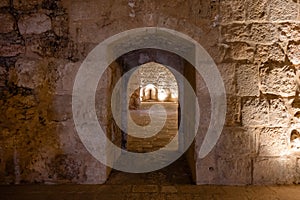 Ajloun Castle Interior in Jordan