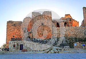 Ajloun castle in ruins