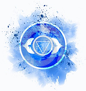 Ajna chakra symbol photo