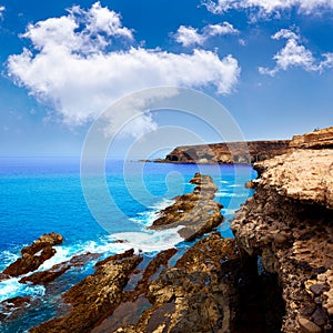 Ajuy beach Fuerteventura at Canary Islands photo