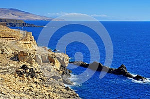 Ajuy coast in Fuerteventura, Canary Islands, Spain photo