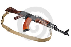 AK - 47 (AKM) assault rifle isolated on white