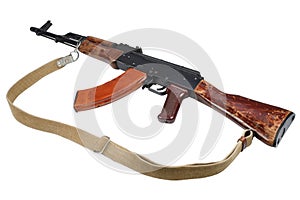 AK - 47 (AKM) assault rifle isolated on white