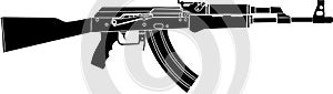 AK - 47 Silhouette - Illustration