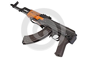 Ak47 airborn version assault rifle on white