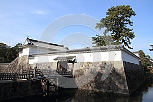 Akagane gate and Sumiyoshi bridge of Odawara castle