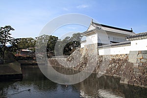 Akagane gate and Sumiyoshi moat of Odawara castle in Kanagawa photo