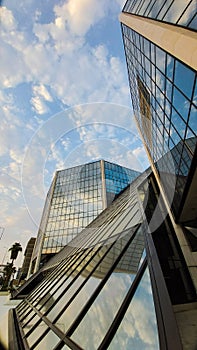 Akaria offices building in Al Malaz with glass facade