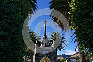 Akaroa Gothic War Memorial, Their Bodies Are Buried In Peace