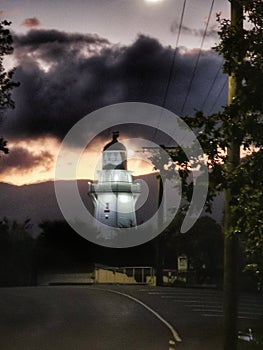 Akaroa Head lighthouse, Canterbury, South Island of New Zealand