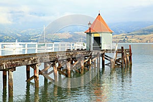 Akaroa jetty New Zealand