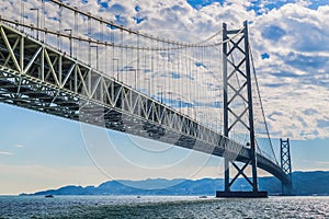 Akashi-Kaikyo Bridge in Kobe