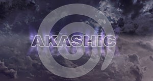 Akashic Concept Dark Night Sky background