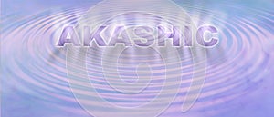 Akashic Records Ripple Concept Message Background