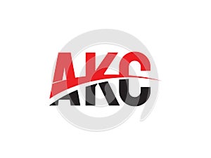 AKC Letter Initial Logo Design Vector Illustration photo