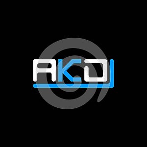 AKD letter logo creative design with vector graphic,