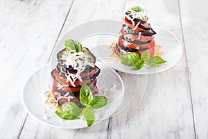 Ãâaked eggplant with tomato