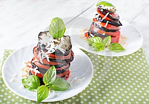 Ãâaked eggplant with tomato