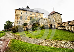 Akershus Fortress in rainy day. Oslo. Norway.