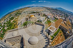 AKHALTSIKHE, GEORGIA - 08 AUGUST 2017: Famous Rabati Castle Comp