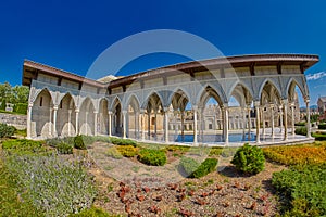 AKHALTSIKHE, GEORGIA - 08 AUGUST 2017: Famous Rabati Castle Comp
