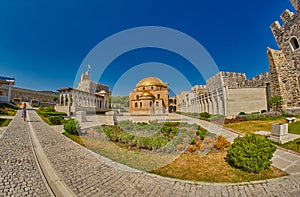 AKHALTSIKHE, GEORGIA - 08 AUGUST 2017: Famous Rabati Castle Comp