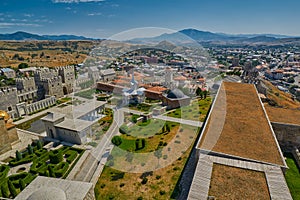 AKHALTSIKHE, GEORGIA - 08 AUGUST 2017: Famous Rabati Castle Comp