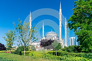 The Akhmad Kadyrov Mosque in Grozny