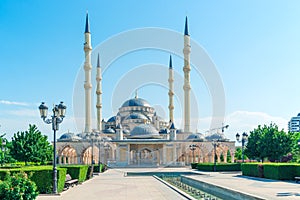 The Akhmad Kadyrov Mosque in Grozny - Chechnya