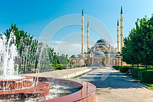 The Akhmad Kadyrov Mosque in Grozny - Chechnya