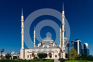 The Akhmad Kadyrov Mosque in Grozny - Chechnya