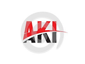 AKI Letter Initial Logo Design Vector Illustration photo