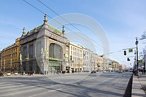 Akimova comedy theater and Nevsky prospect, Saint Petersburg, Russia