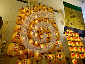 Kanto Lanterns at museum in Akita, Japan