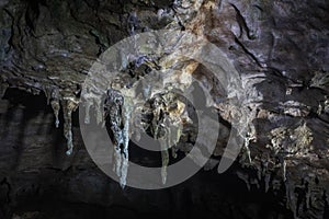 Akiyoshi Cave Stalactites Known As Umbrellas