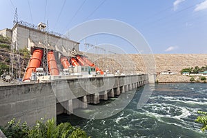 Akosombo Hydroelectric Power Station on the Volta River in Ghana