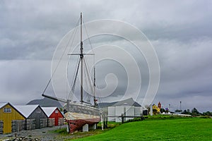 Akranes, Iceland: The Sigurfari -- a ketch built in England in 1885 photo