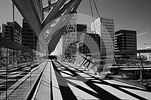 Akrobaten pedestrian bridge in Oslo, Norway