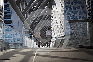 Akrobaten pedestrian bridge in Oslo, Norway