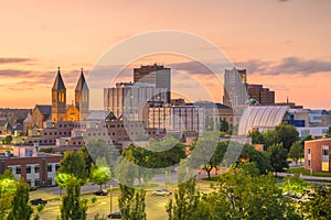 Akron, Ohio, USA Town Skyline