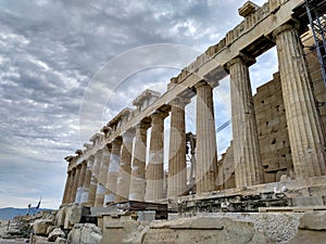 Akropolis in the clouds photo