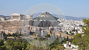 Akropolis and Lykavittos in Athens photo