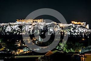 Akropolis at night photo