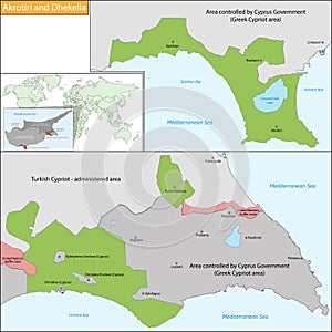 Akrotiri and Dhekelia map photo