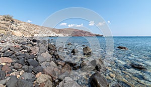 Akrotiri Kambia beach - Santorini Cyclades island - Aegean sea