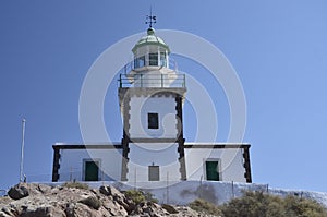 Akrotiri Lighthouse on Santorini Greece